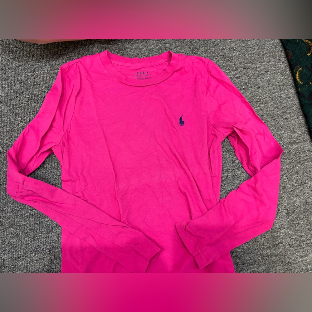 Women’s S Ralph Lauren Pink Long Sleeve Shirt